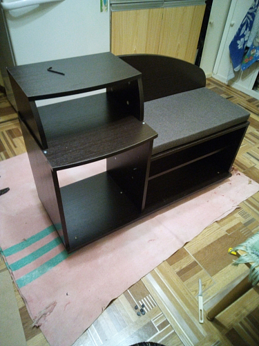 Обувница Аврора дуб млечный / венге фото покупателя 159