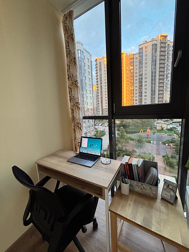 Письменный стол Лео Лофт бетон / черный матовый фото покупателя 29