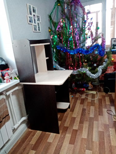 Компьютерный стол Грета-1 ясень шимо / дуб сонома фото покупателя 23