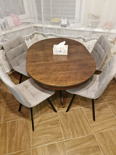 Стул на металлокаркасе Чилли К черный / зеленый фото покупателя 535