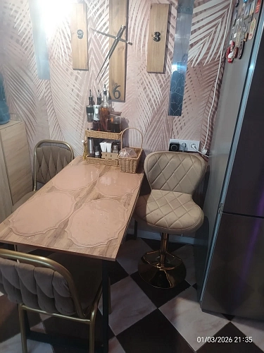 Барный стул Porch dark beige / chrome фото покупателя 11
