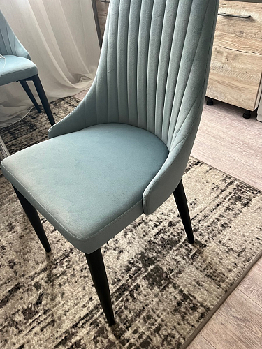 Стул на металлокаркасе Kora green / black фото покупателя 332