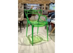 Пластиковый стул Masters прозрачный / зеленый из шоурума 1