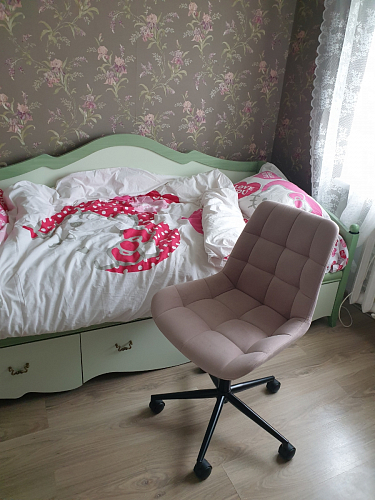 Компьютерное кресло Честер латте / черный фото покупателя 37