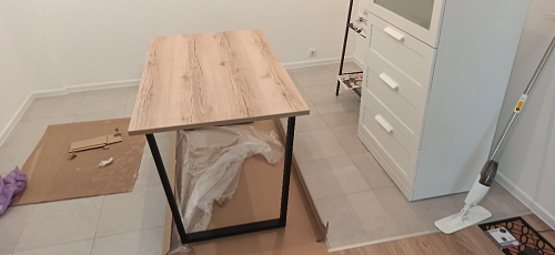 Стол Лота Лофт 120 25 мм дуб делано темный / черный матовый фото покупателя 460