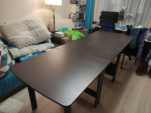 Стол обеденный раздвижной СтК7 венге фото покупателя 230