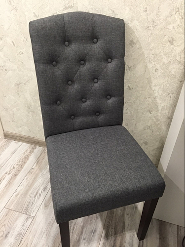 Стул Menson dark walnut / fabric grey фото покупателя 1