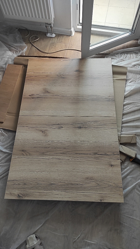 Деревянный стол Лота Лофт 140х80 дуб крафт табачный / черный матовый фото покупателя 623