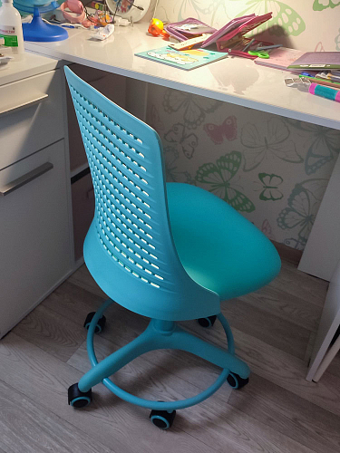 Компьютерное кресло Kiddy салатовое ткань (сетка) фото покупателя 43