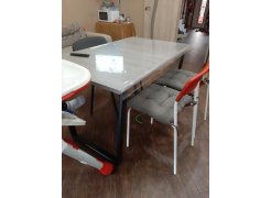 Стол Лота Лофт 140 25 мм черный матовый / бетон фото покупателя 557