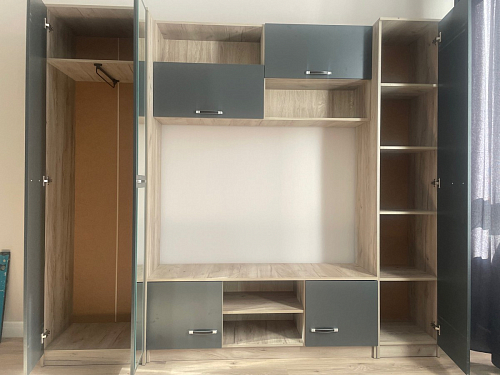 Готовая гостиная Бертелена дуб крафт серый / серый графит фото покупателя 129