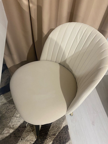 Стул на металлокаркасе Gabi 1 light blue / black / gold фото покупателя 326