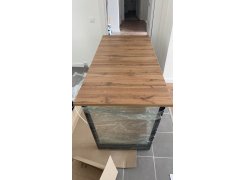 Деревянный стол Лота Лофт 120(160)х75 черный матовый / бетон светлый фото покупателя 876