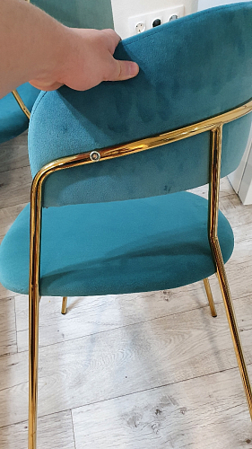 Стул на металлокаркасе Kamelia gold / gray фото покупателя 12