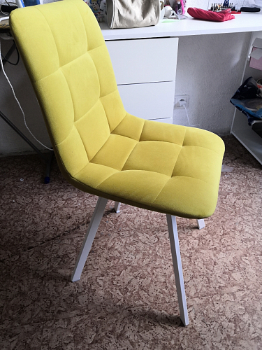 Стул на металлокаркасе Чилли зеленый / черный фото покупателя 850