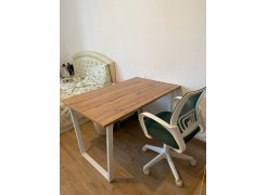 Стол Лота Лофт 140 25 мм юта / белый матовый фото покупателя 509