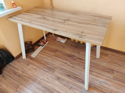 Стол Тринити Лофт 120 25 мм черный матовый / юта фото покупателя 64