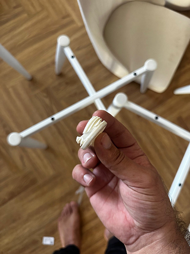 Стул на металлокаркасе Kora light blue / white фото покупателя 380