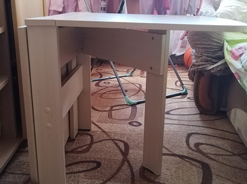 Стол-книжка СтК6 венге / дуб молочный высота 54 см фото покупателя 42