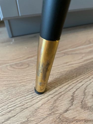 Стул на металлокаркасе Seda 01 blue / gold / black фото покупателя 80