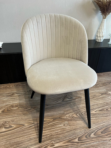 Стул на металлокаркасе Gabi 1 light blue / black / gold фото покупателя 821