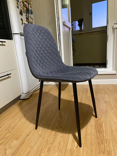 Стул на металлокаркасе Capri dark beige / white фото покупателя 60