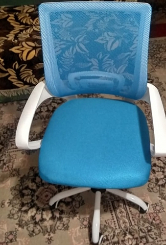 Компьютерное кресло Ergoplus белое / розовое фото покупателя 20