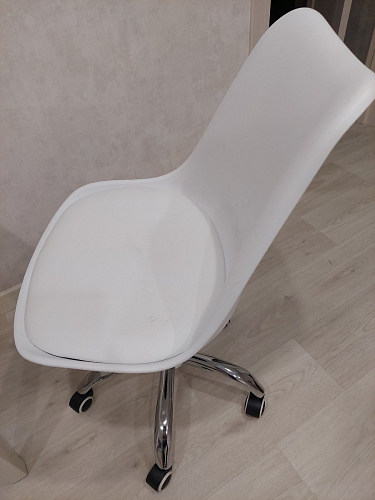 Компьютерное кресло Kolin с подушкой clear / white фото покупателя 321