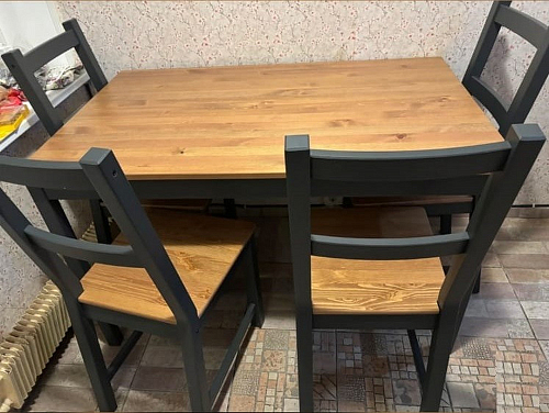 Обеденная группа Sonata/Соната антик / графит фото покупателя 7