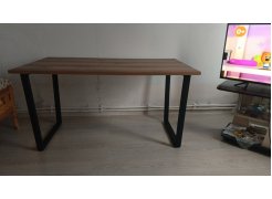 Деревянный стол Лота Лофт 120(160)х75 черный матовый / бетон светлый фото покупателя 993