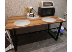 Стол Лота Лофт 120 25 мм сабия / черный матовый фото покупателя 2