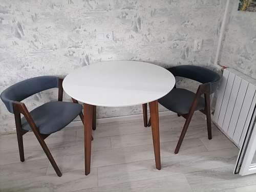 Стол обеденный Вosco/Боско D90 белый / натуральный фото покупателя 22