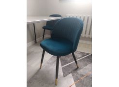 Стул на металлокаркасе Gabi blue / black фото покупателя 204