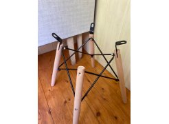 Пластиковый стул Eames PC-015 серо-голубой / дерево фото покупателя 413