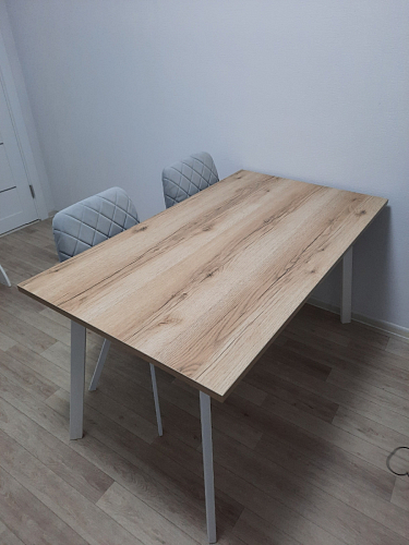 Стол Тринити Лофт 120 32 мм бетон / черный матовый фото покупателя 1