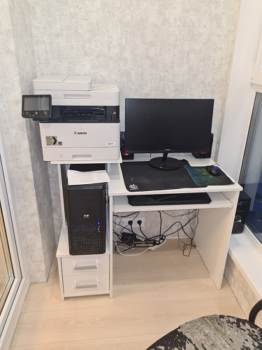 Стол компьютерный Джаз-24 правый венге фото покупателя 66