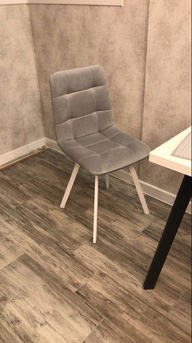 Стул на металлокаркасе Чилли К кирпичный / черный фото покупателя 645