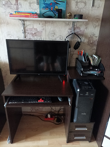 Компьютерный стол Джаз-24 левый венге фото покупателя 19