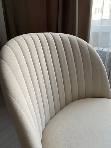 Стул на металлокаркасе Gabi dark beige / black / silver фото покупателя 107