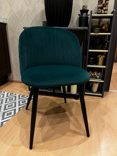 Стул на металлокаркасе Gabi gray / black фото покупателя 775