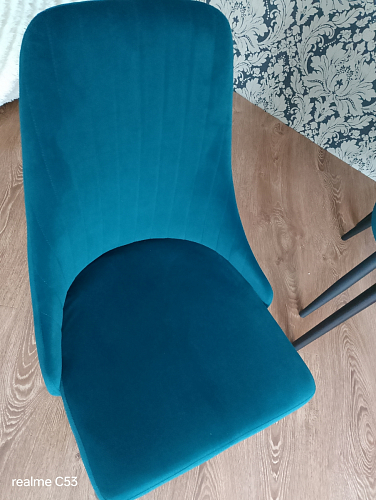 Стул на металлокаркасе Kora green / black фото покупателя 359