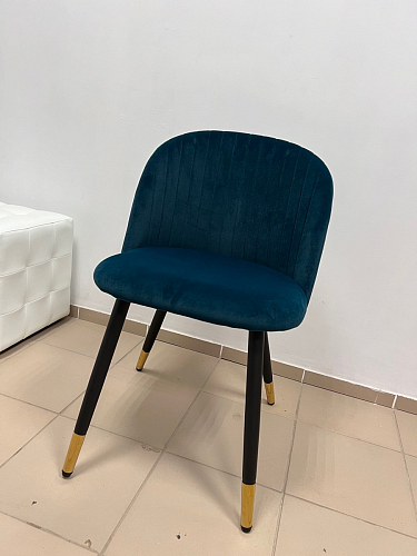 Стул на металлокаркасе Gabi dark beige / black / silver фото покупателя 818