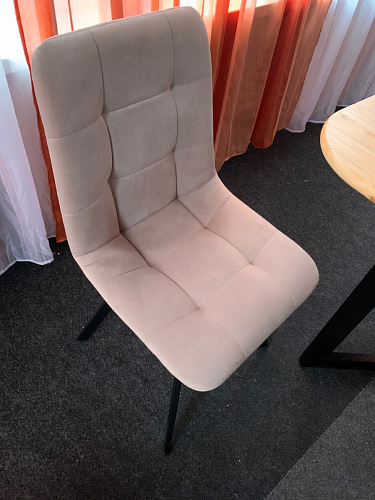 Стул на металлокаркасе Чилли черный / зеленый фото покупателя 829