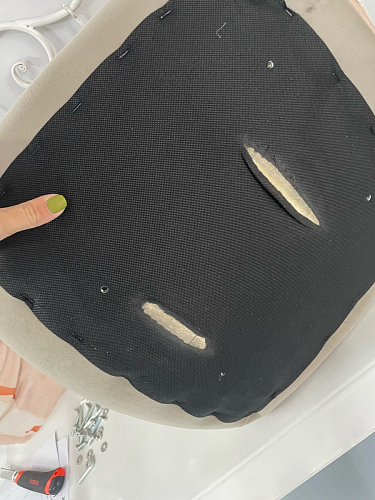 Стул на металлокаркасе Dabl wine red фото покупателя 149