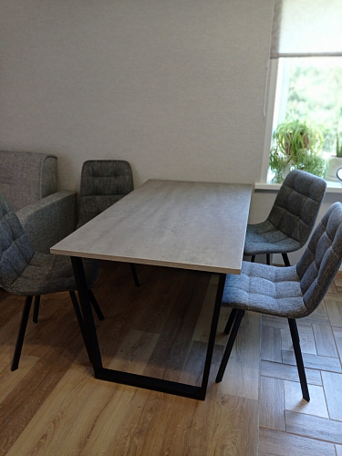 Деревянный стол Лота Лофт 120x75 дуб крафт табачный / черный матовый фото покупателя 910