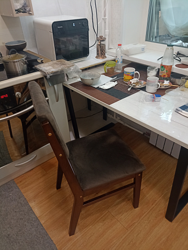 Деревянный стол Лота Лофт 140х80 черный матовый / бетон светлый фото покупателя 997