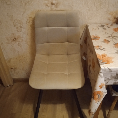 Стул на металлокаркасе Чилли К латте / белый фото покупателя 1201