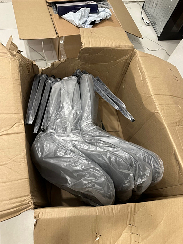 Комплект стульев Вейв 4 шт светло-серый / черный фото покупателя 138