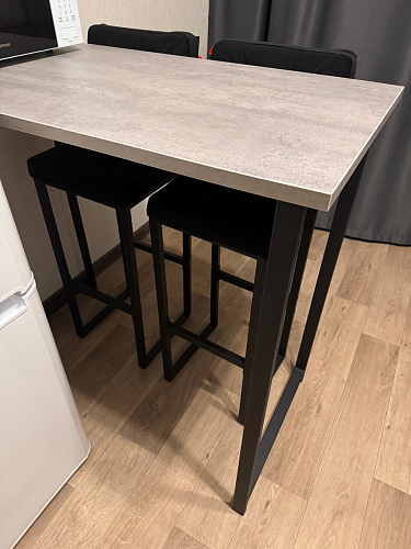 Барная стойка Дилан Лофт 120х40х90 бетон светлый фото покупателя 185