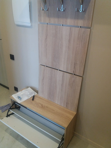 Настенная вешалка ВШ-3.1 дуб сонома фото покупателя 1